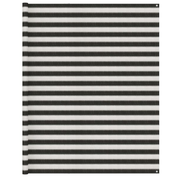 vidaXL Tapis de tente 250x600 cm Anthracite et blanc