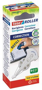 Recharge EcoLogo Cassette Refill pour Roller Correcteur 4 2 mm x 14 m TESA