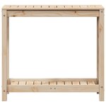 vidaXL Table de rempotage avec étagère 82 5x35x75cm bois massif de pin