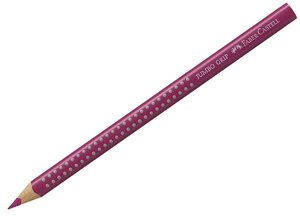 Crayon de Couleur JUMBO GRIP Mine 3,8 mm Triangulaire Rose pourpre FABER-CASTELL