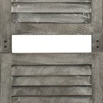 vidaXL Cloison de séparation 6 panneaux Gris 214x166 cm Bois solide