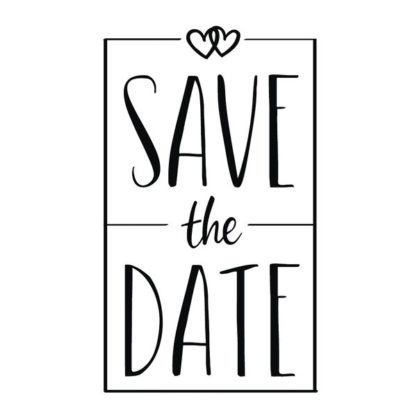 Tampon "Save the Date"  5x8cm