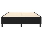 vidaXL Cadre de lit Noir 140x200 cm Tissu