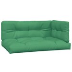 vidaXL Coussins de palette lot de 3 vert tissu