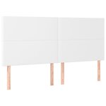 vidaXL Cadre de lit avec tête de lit Blanc 180x200 cm Similicuir