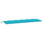 vidaXL Coussins de banc de jardin 2 Pièces turquoise tissu Oxford