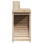 vidaXL Table de rempotage et étagères 82 5x50x109 5 cm bois massif pin