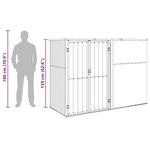 vidaXL Abri à outils de jardin Vert 225x89x161 cm Acier galvanisé
