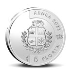 Pièce de monnaie 5 Florin Aruba Warawara 2022 – Argent BE