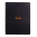 NoteBook A4+ 21X31,8, 160 detachables, petits carreaux 5x5, marge et cadre en-tête, COULEUR : assortis