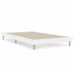 vidaXL Cadre de lit blanc 90x200 cm bois d'ingénierie