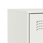 vidaXL Buffet blanc 67x39x83 cm acier