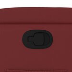 vidaXL Fauteuil inclinable Rouge bordeaux Similicuir