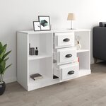 vidaXL Buffet blanc brillant 104 5x35 5x67 5 cm bois d'ingénierie