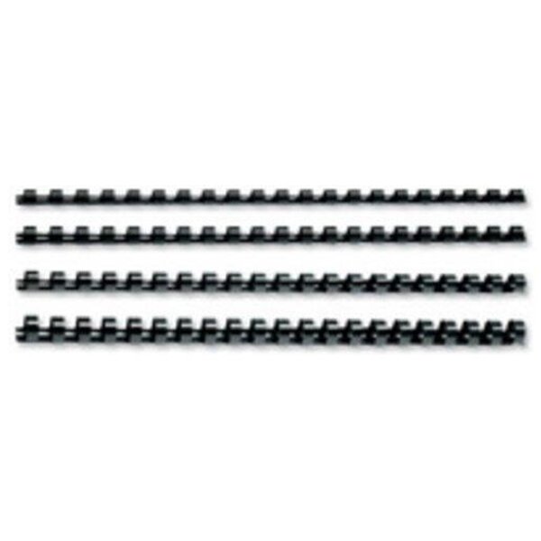baguettes de reliure plastiques, format A4, 28,0 mm, noir pqt 50 FELLOWES
