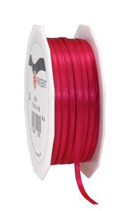 Satin double face 50-m-rouleau 3 mm magenta