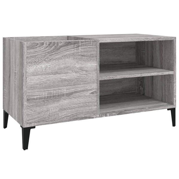 vidaXL Armoire à disques sonoma gris 84 5x38x48 cm bois d'ingénierie