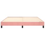 vidaXL Cadre de lit Rose 160x200 cm Velours