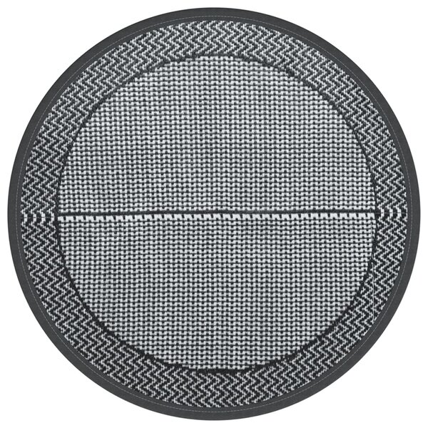 vidaXL Tapis d'extérieur gris Ø200 cm PP