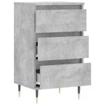 vidaXL Buffet gris béton 40x35x70 cm bois d'ingénierie
