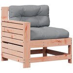 vidaXL Salon de jardin 5 Pièces avec coussins bois massif douglas