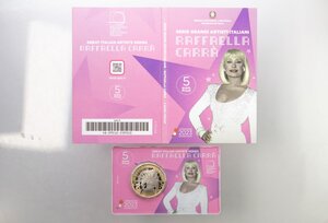 Pièce de monnaie 5 euro Italie 2023 BE – Raffaella Carrà