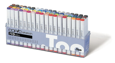 Set 72 marqueurs Manga Copic Sketch Set A