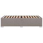 vidaXL Cadre de lit Taupe 100x200 cm Tissu