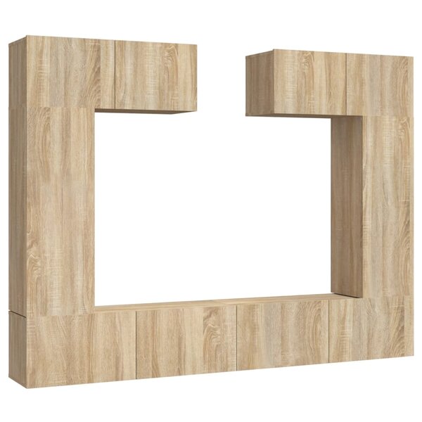 vidaXL Ensemble de meubles TV 6 Pièces Chêne sonoma Bois d'ingénierie
