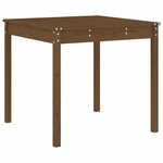 vidaXL Ensemble de bistrot de jardin 3 Pièces marron miel bois pin massif