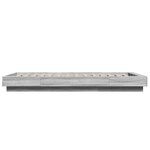 vidaXL Cadre de lit avec lumières LED sonoma gris 90x200 cm