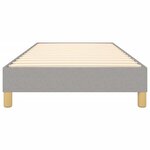 vidaXL Cadre de lit Gris clair 100x200 cm Tissu