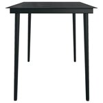 vidaXL Ensemble de salle à manger de jardin avec coussins 7 Pièces Gris