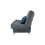 COMFORT BULTEX Clic clac 3 places - Tissu anthracite - 192 x 95 x 101 - MONA