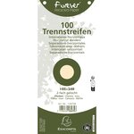 Paquet 100 Fiches Intercalaires Horizontales Unies Perforées Forever - 105x240mm - Ivoire - X 12 - Exacompta