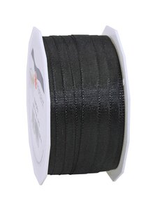 Ruban tissé - europa 50-m-rouleau 10 mm noir