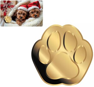 Pièce de monnaie en Or 3000 Francs g 0.031 (1/1000 oz) Millésime Gold Gift CHRISTMAS DOG 1/1000