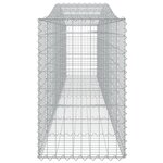 vidaXL Panier de gabions arqué 400x50x80/100 cm Fer galvanisé