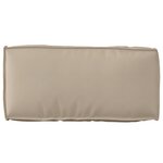 vidaXL Coussin Pallet pour le dos Taupe 80x40x12 cm Tissu Oxford
