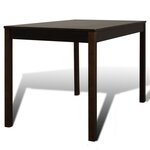 vidaXL Table de salle à manger avec 4 chaises Marron
