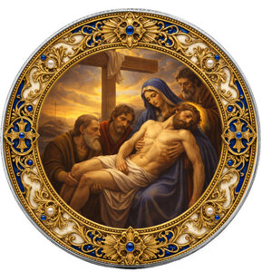 Monnaie DESPOSITION FROM THE CROSS Seven Sorrows of Mary 1 Oz Argent 1$ USA 2026