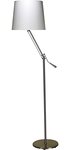Lampadaire Articulé LED avec Abat-jour 12W Métal Brossé H 158 cm UNILUX