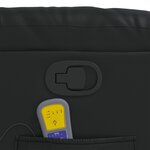 vidaXL Fauteuil de massage inclinable Noir Similicuir