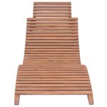 vidaXL Chaises longues pliables lot de 2 Bois de teck solide