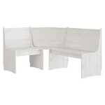 vidaXL Ensemble à manger REINE 3 Pièces blanc bois de pin massif