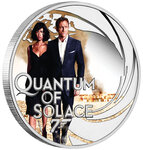 Pièce de monnaie en Argent 50 Cents g 15.57 (1/2 oz) Millésime 2022 James Bond 007 QUANTUM OF SOLACE
