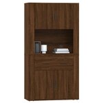 vidaXL Buffet haut Chêne marron Bois d'ingénierie