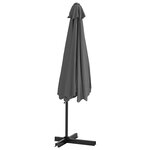 vidaXL Parasol d'extérieur avec mât en acier 300x250 cm Anthracite