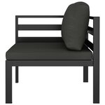 Salon de jardin meuble d'extérieur ensemble de mobilier 9 pièces avec coussins aluminium anthracite 02_0017893