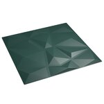 vidaXL Panneaux muraux 48 Pièces vert 50x50 cm XPS 12 m² losange